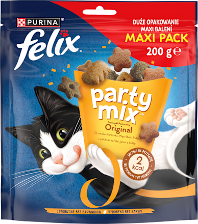 Party Mix pamlsky pro kočky Original Mix kuře, krůta, játra Felix