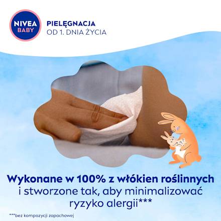 Chusteczki biodegradowalne Soft & Cream (4 x 57szt) NIVEA BABY