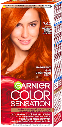Tartós hajfesték, intenzív rézvörös 7.40 GARNIER Color Sensation