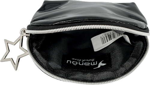 Kosmetiktasche schwarz Sternanhänger manòu