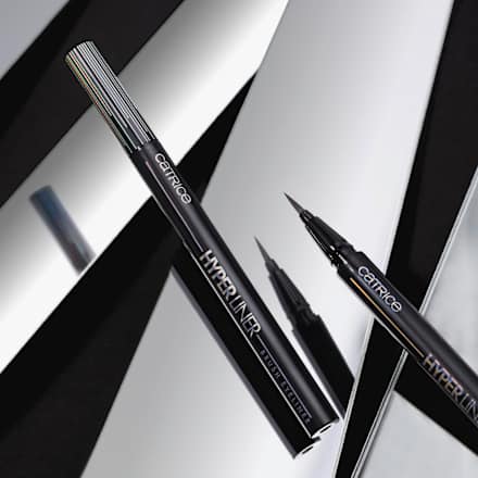 Eyeliner w pędzelku Hyper Liner 010 Classic Black CATRICE