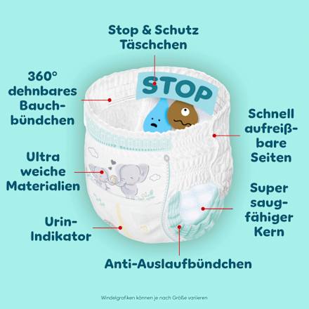 Baby Pants Premium Protection Gr. 5 Junior (12-17 kg) Monatsbox Pampers premium protection