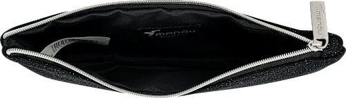 Kosmetiktasche schwarz Glitzer  manòu