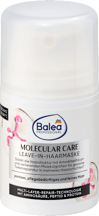 Maschera per capelli MOLECULAR CARE senza risciacquo Balea PROFESSIONAL