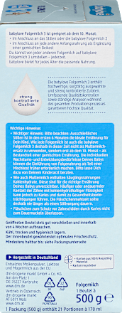 Následná dojčenská mliečna výživa 3  babylove