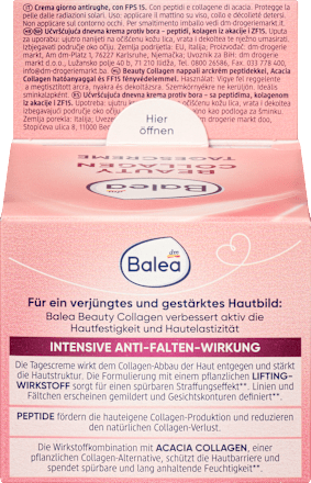 denní pleťový krém Beauty Collagen Balea