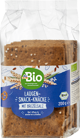 Knäckebrot Laugen-Snack mit Brezelsalz dmBio