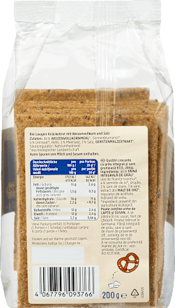 Knäckebrot Laugen-Snack mit Brezelsalz dmBio