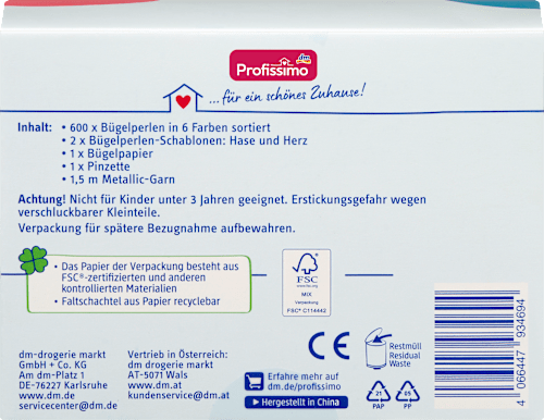 Bügelperlen-Figuren Oster-Set Profissimo