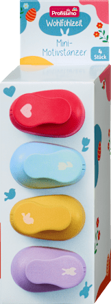 Set mini luknjačev z motivom, 4-delni Profissimo