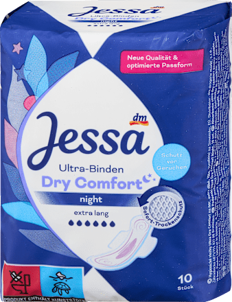 Ulošci s krilcima Ultra Dry Comfort, noćni Jessa