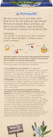 Kräutertee "Guten Abend" mit Melisse, Lavendel & Fenchel (20 Beutel) dmBio