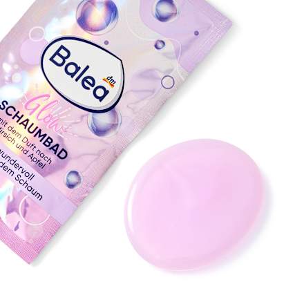 Glow pjenušava kupka – breskva i jabuka Balea