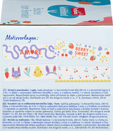 Set šoljica za ukrašavanje Profissimo