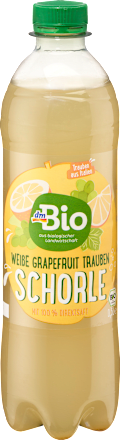 Fruchtschorle, Weiße Grapefruit & Trauben dmBio