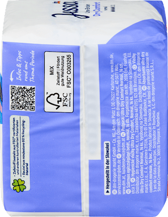 Hygienické vložky Dry Comfort Normal Jessa