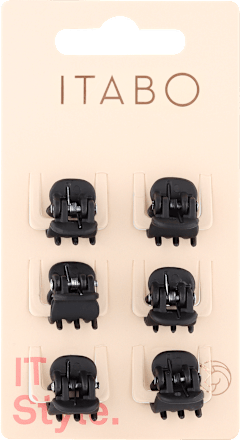 Mini štipaljke za kosu – mat crne ITABO