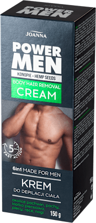Krem do depilacji ciała dla mężczyzn Power Men  JOANNA