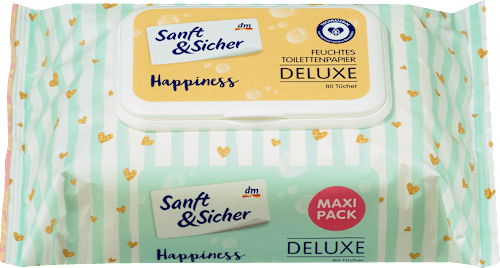 Vlhčený toaletný papier Deluxe Maxi Pack Sanft&Sicher