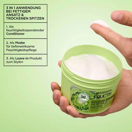 Haarkur Kiwi Menthol Hair Food 3in1 Maske GARNIER FRUCTIS