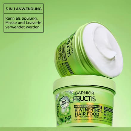 Haarkur Kiwi Menthol Hair Food 3in1 Maske GARNIER FRUCTIS