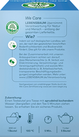 Kräutertee "Zeit für klare Gedanken" (20 Beutel) LEBENSBAUM