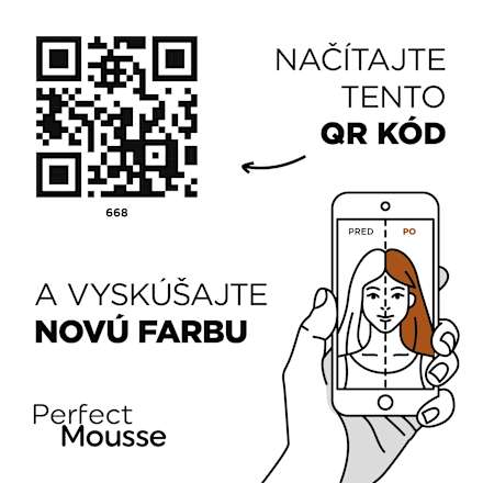 Farba na vlasy - 668 oriešková Schwarzkopf Perfect Mousse