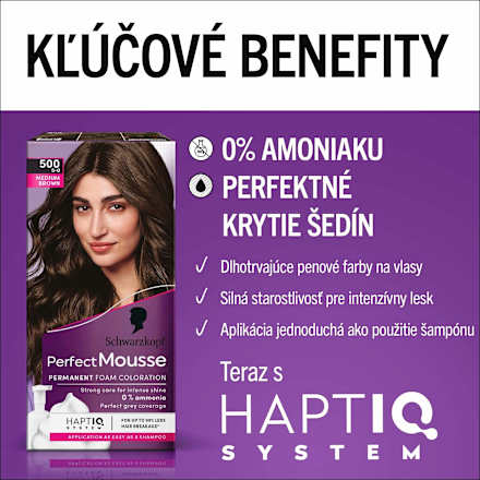 Farba na vlasy - 465 čokoládovo hnedá Schwarzkopf Perfect Mousse