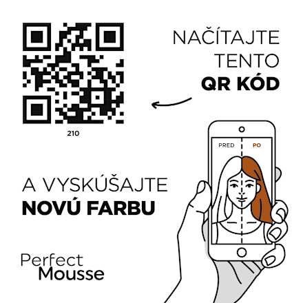 Farba na vlasy - 210 ľadová čierna Schwarzkopf Perfect Mousse