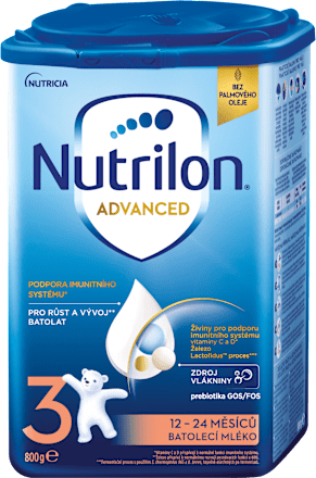 Mliečny nápoj pre malé deti Advanced 3 Nutrilon
