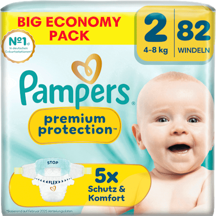 Windeln premium protection Gr. 2 (4-8 kg) Big Pack Pampers