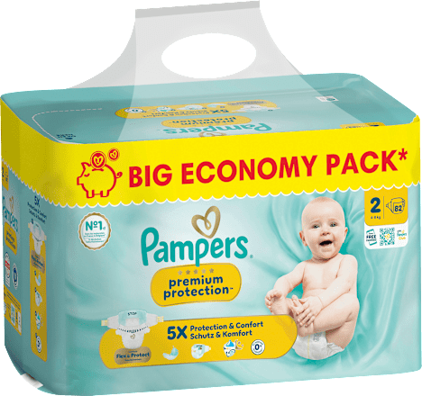 Windeln Premium Protection Gr. 2 (4-8 kg) Big Pack Pampers premium protection