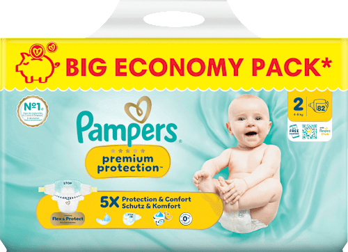 Windeln premium protection Gr. 2 (4-8 kg) Big Pack Pampers