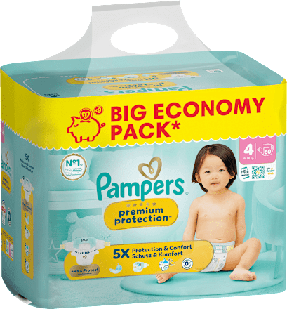 Windeln Premium Protection Gr. 4 (9-14 kg) Big Pack  Pampers premium protection