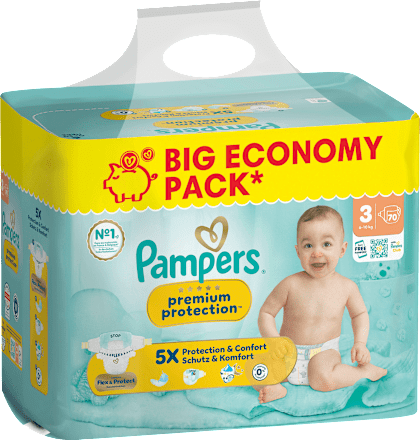 Windeln Premium Protection Gr. 3 (6-10 kg) Big Pack Pampers premium protection