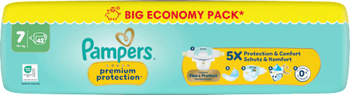 Windeln Gr. 7 XL (15+ kg) Big Pack  Pampers premium protection