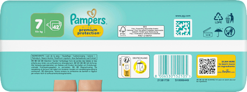 Windeln Gr. 7 XL (15+ kg) Big Pack  Pampers premium protection
