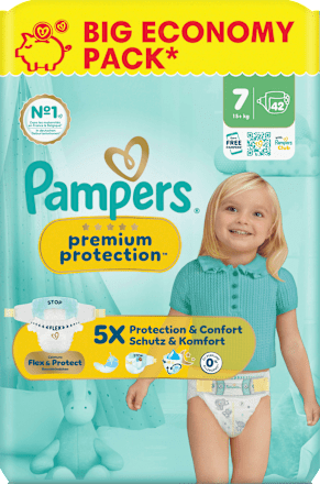 Windeln premium protection Gr. 7 XL (15+ kg) Big Pack  Pampers