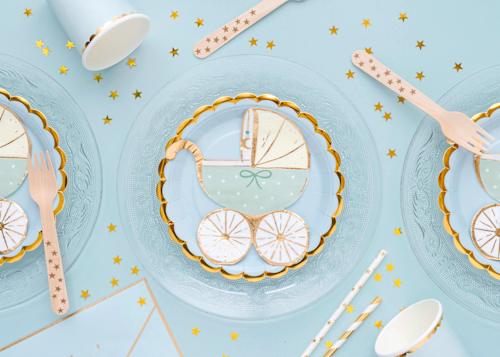 Party-Dekorationsset "Baby Shower" blau 35tlg keine Marke