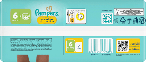 Windeln Premium Protection Gr. 6 XL (13-18 kg) Big Pack Pampers premium protection