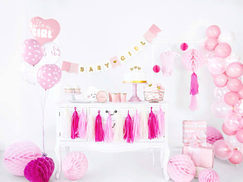 Party-Dekorationsset "Baby Shower" rosa, 35tlg keine Marke