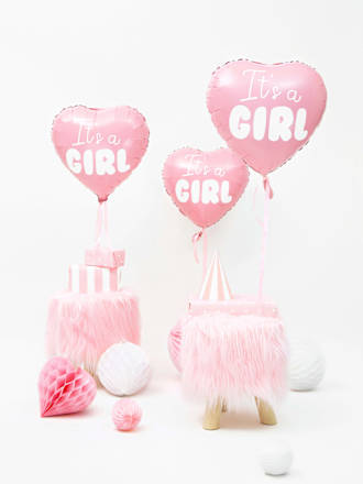Party-Dekorationsset "Baby Shower" rosa, 35tlg PartyDeco