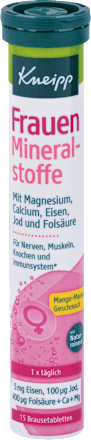 Šumivé tablety Minerály pre ženy Kneipp