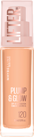 rozjasňující make-up Plump & Glow, 120 MAYBELLINE NEW YORK
