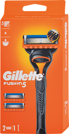 Maszynka do golenia z wymiennymi ostrzam FUSION MANUAL + 2 wkłady Gillette