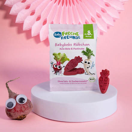 Babykeks Rübchen Rote Bete & Pastinake, ab dem 8. Monat Freche Freunde