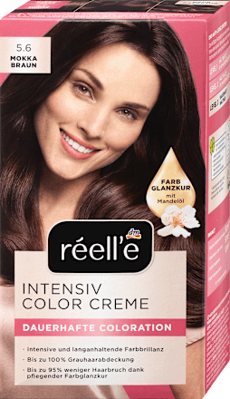 barva na vlasy Intensiv Color Creme 5.6 Mokka hnědá réell‘e