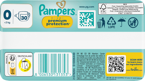 Windeln Premium Protection Gr. 0 Micro (<3 kg) Pampers premium protection