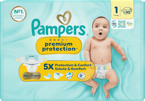 Windeln Gr. 1 (2-5 kg) Pampers premium protection