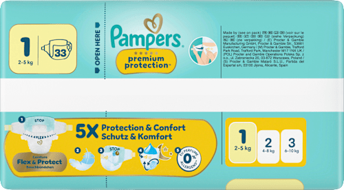 Windeln Gr. 1 (2-5 kg) Pampers premium protection